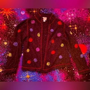 🌀🌈Christopher & Banks Rainbow Swirl Jacket🌈🌀